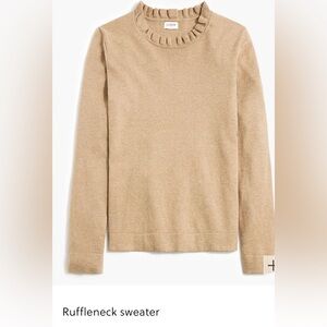 J. Crew Factory ruffle neck sweater size Med